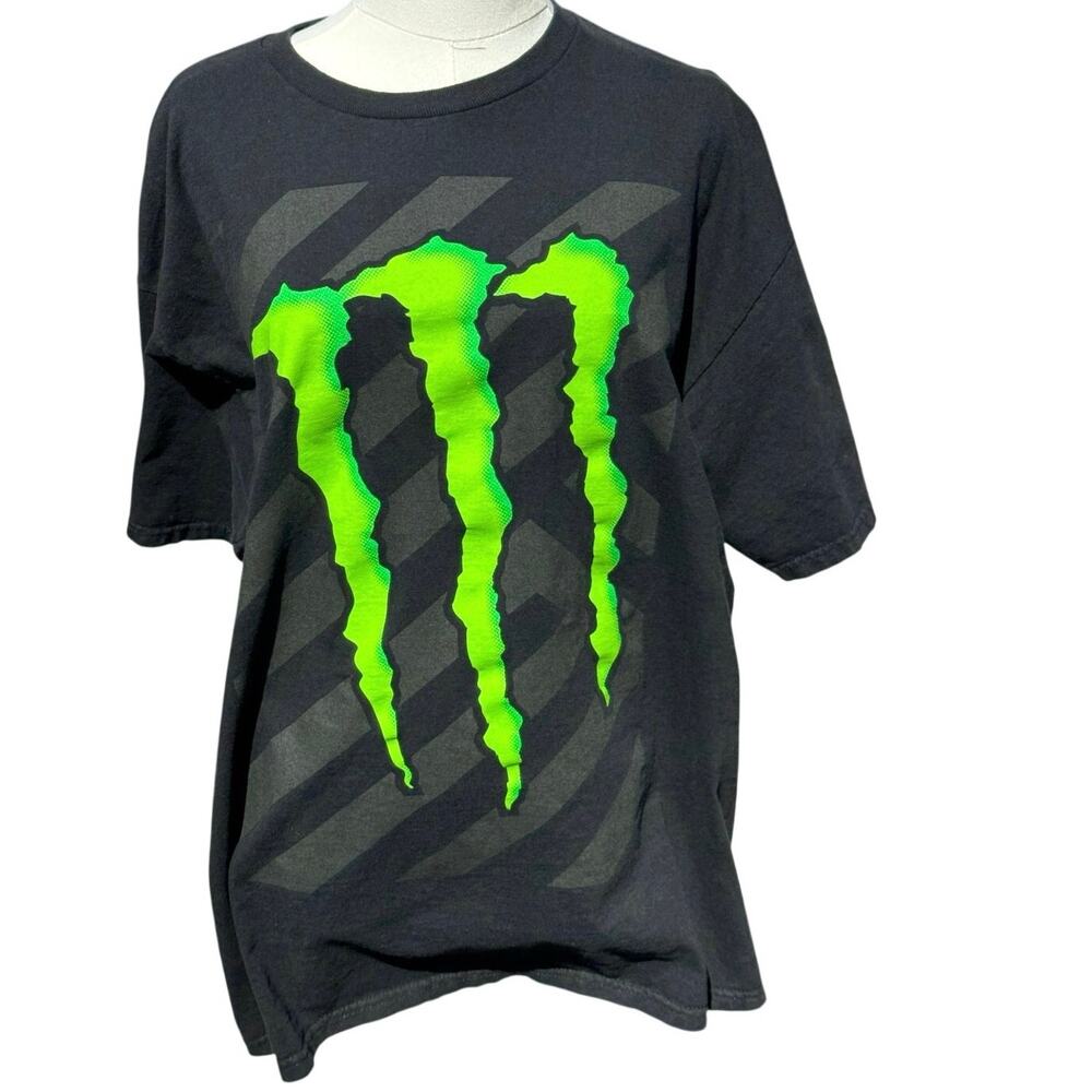 Monster Energy Claw Logo Graphic T-Shirt Men’s XL Black